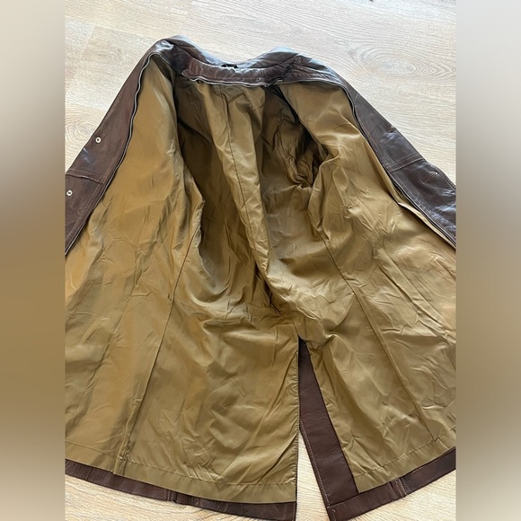 Vintage Grais Angel Skin Cabretta Leather Coat Wool Vest Liner Mens 40L Made USA - Picture 13 of 16